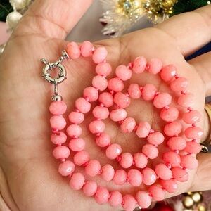 Pink Beaded Necklace